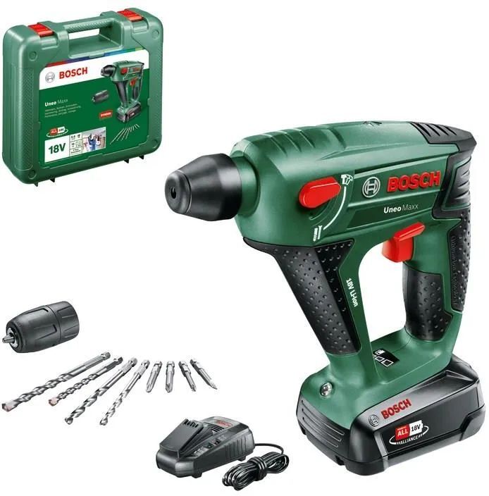 Аккумуляторный перфоратор Bosch Uneo Maxx (060395230F)