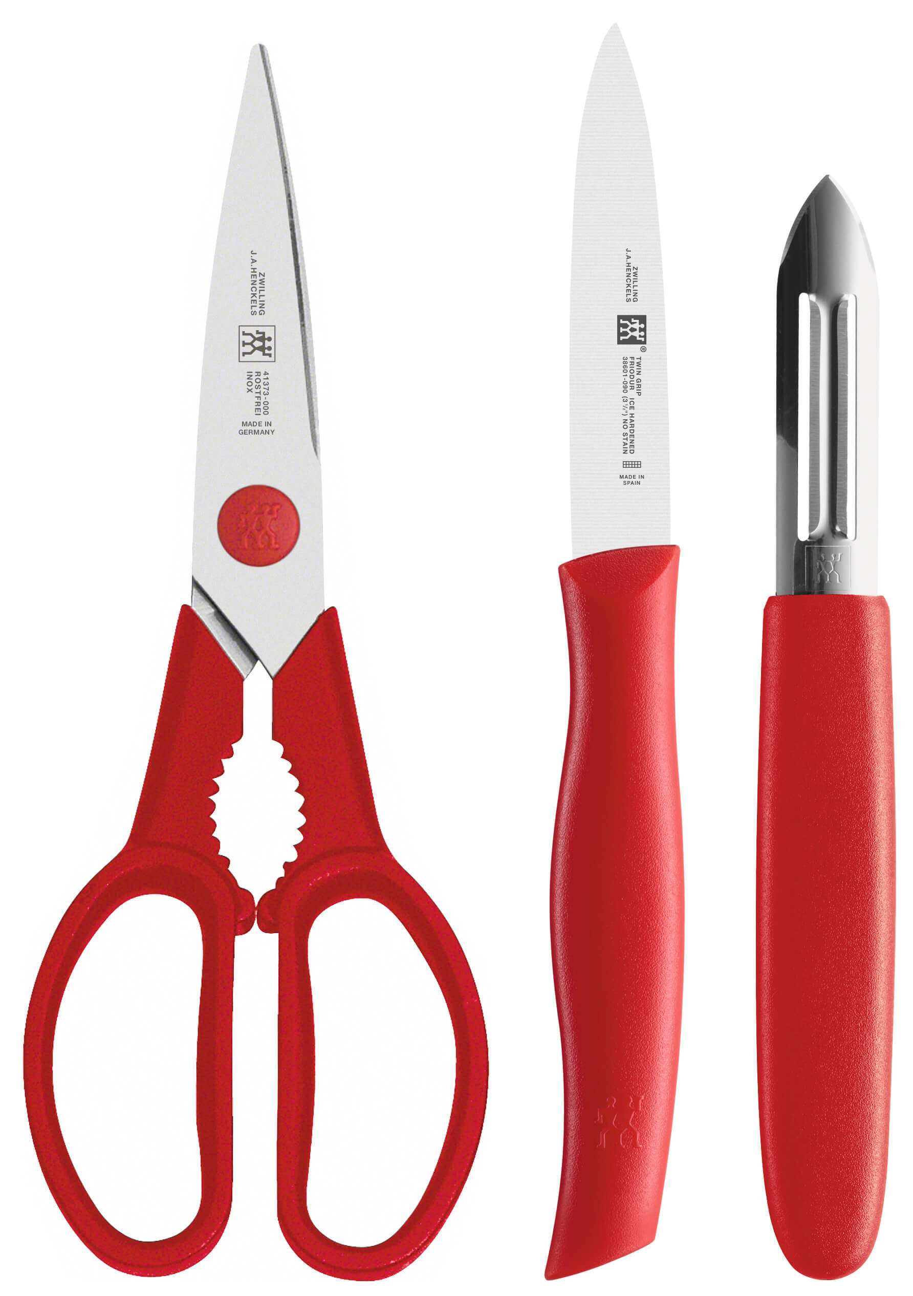 Набор Zwilling Twin Grip: нож + овощечистка + ножницы ( 38157-001-0)
