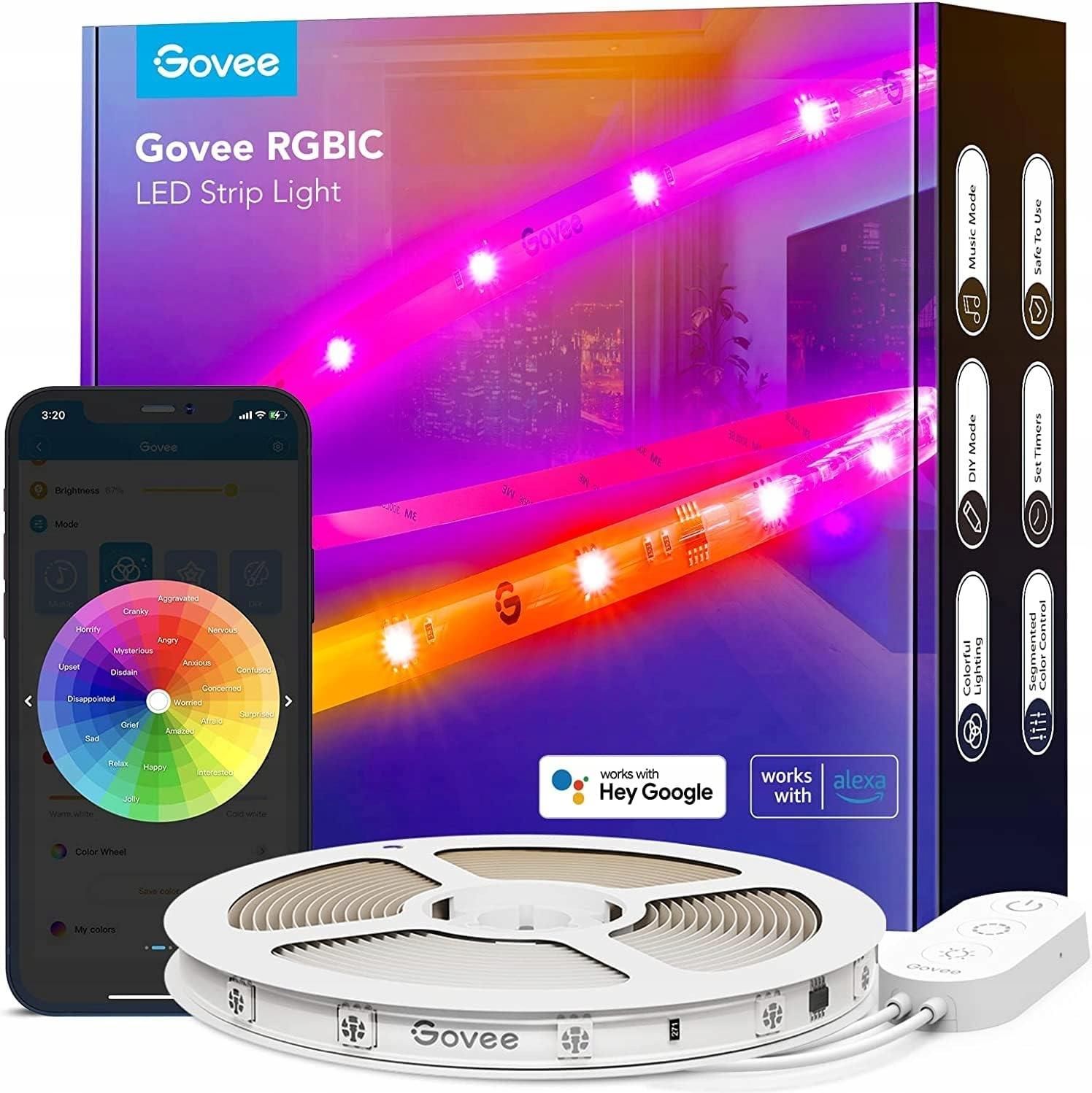 Светодиодная лента Govee RGBIC 69A, 5 м