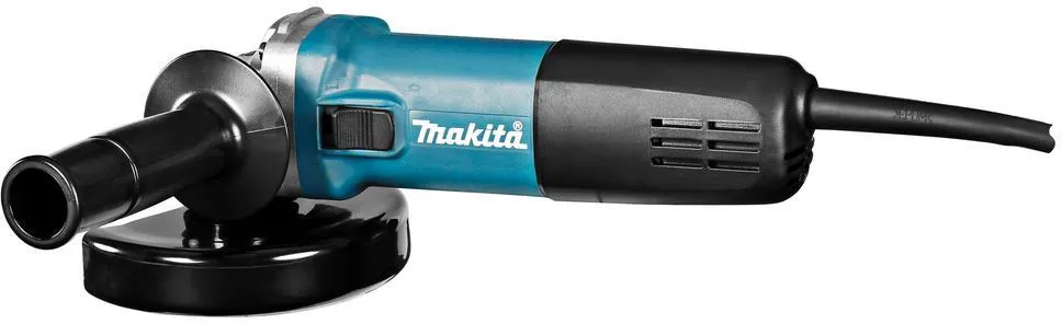 Угловая шлифовальная машина Makita 9558HNRG 840 Вт, защитный кожух и боковая рукоятка