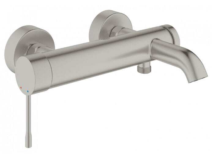 Однорычажный настенный смеситель Grohe Essence из нержавеющей стали 25250DC1
