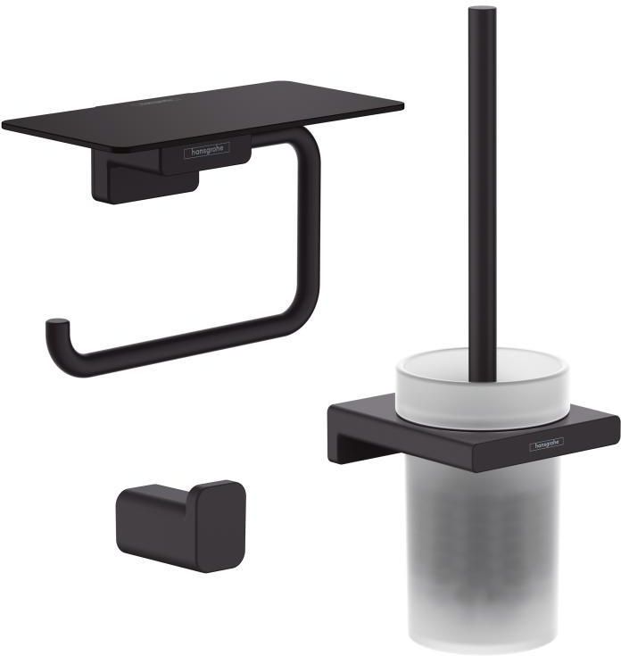 Набор аксессуаров Hansgrohe AddStoris 41752670+41742670+41772670, матовый черный