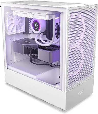 Корпус NZXT H5 Flow White, Mid-Tower ATX