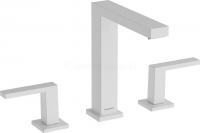 Смеситель Hansgrohe Tecturis E 3 отверстия 150 PushOpen белый матовый 73030700