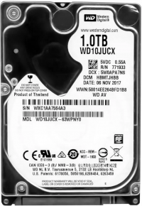 Жёсткий диск WD WD10JUCX 1TB 2.5" SATA III 5400RPM