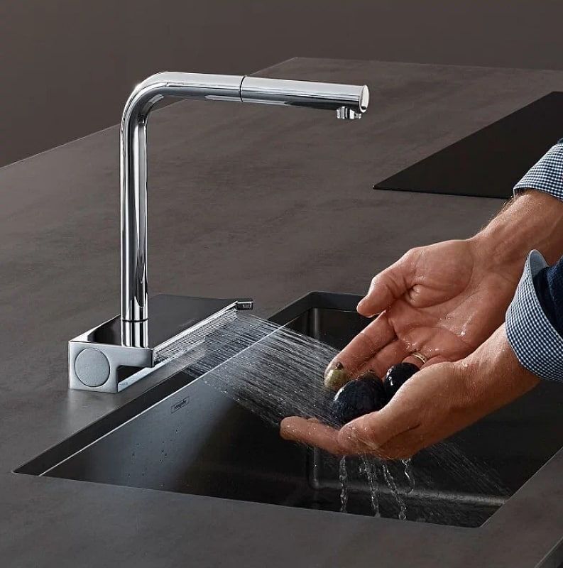 Смеситель для кухни (мойки) hansgrohe Aquno Select M81 73836000 хром