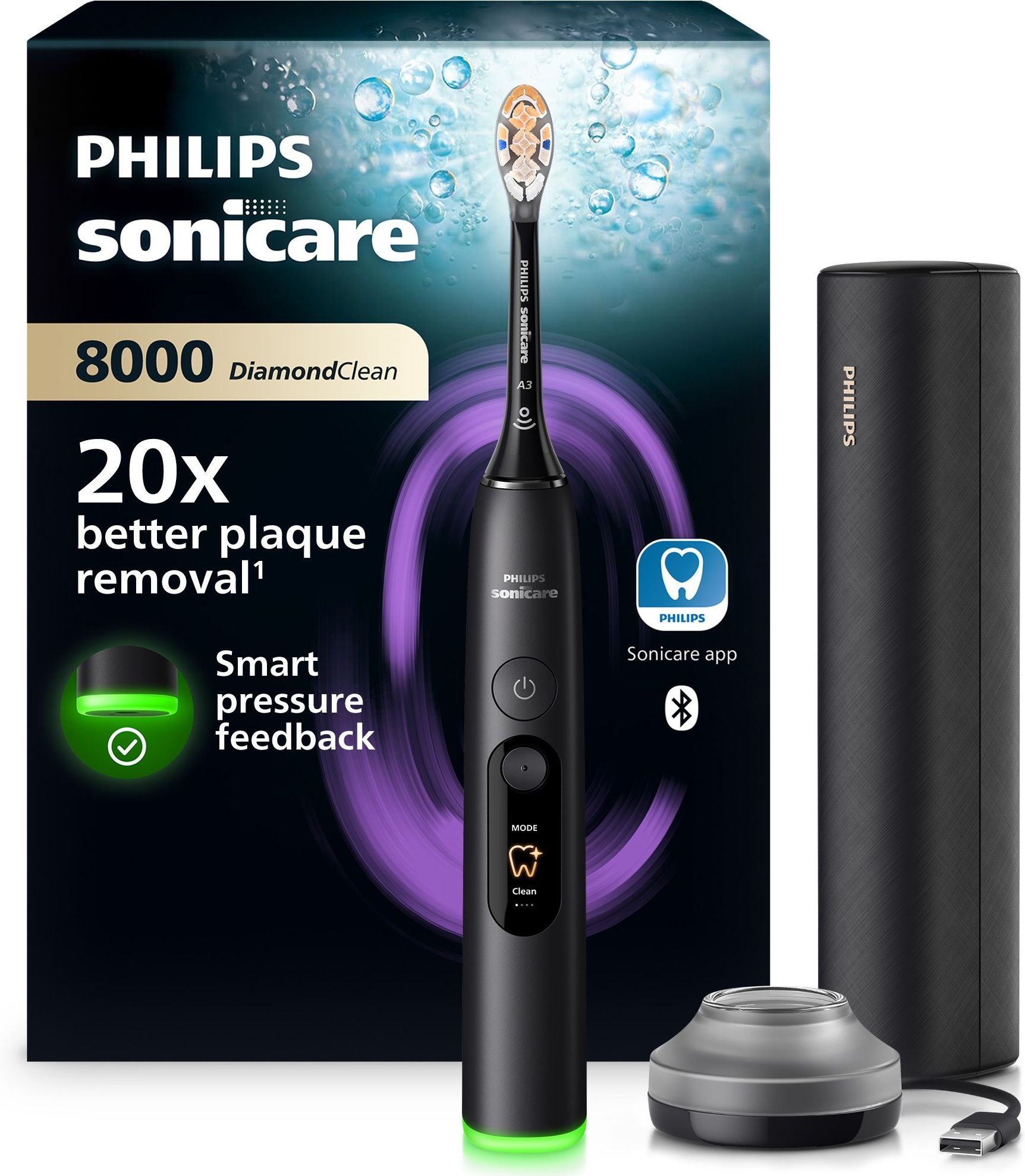 Электрическая зубная щетка Philips Sonicare DiamondClean Series 8000 HX8311/12
