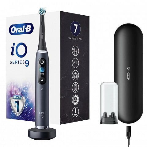 Электрическая зубная щетка Oral-B iO 9, black onyx