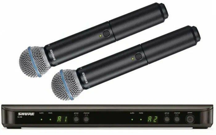SHURE BLX288E/B58 M17 вокальная двухканальная радиосистема с ручными передатчиками Beta58
