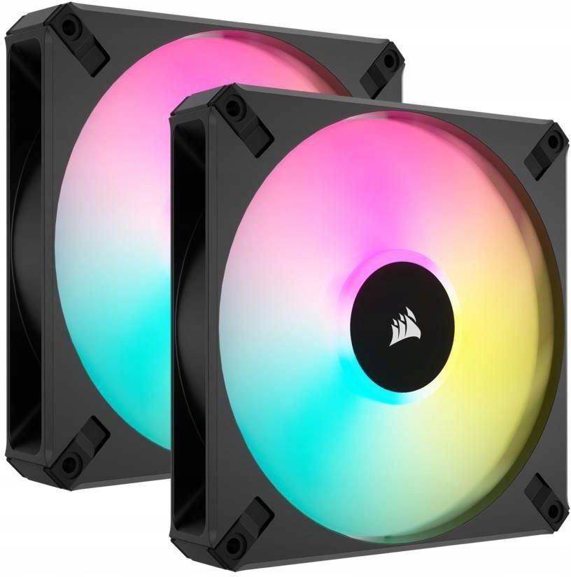 Вентилятор для корпуса Corsair iCUE AF140 RGB Elite CO9050156WW, черный, 2шт