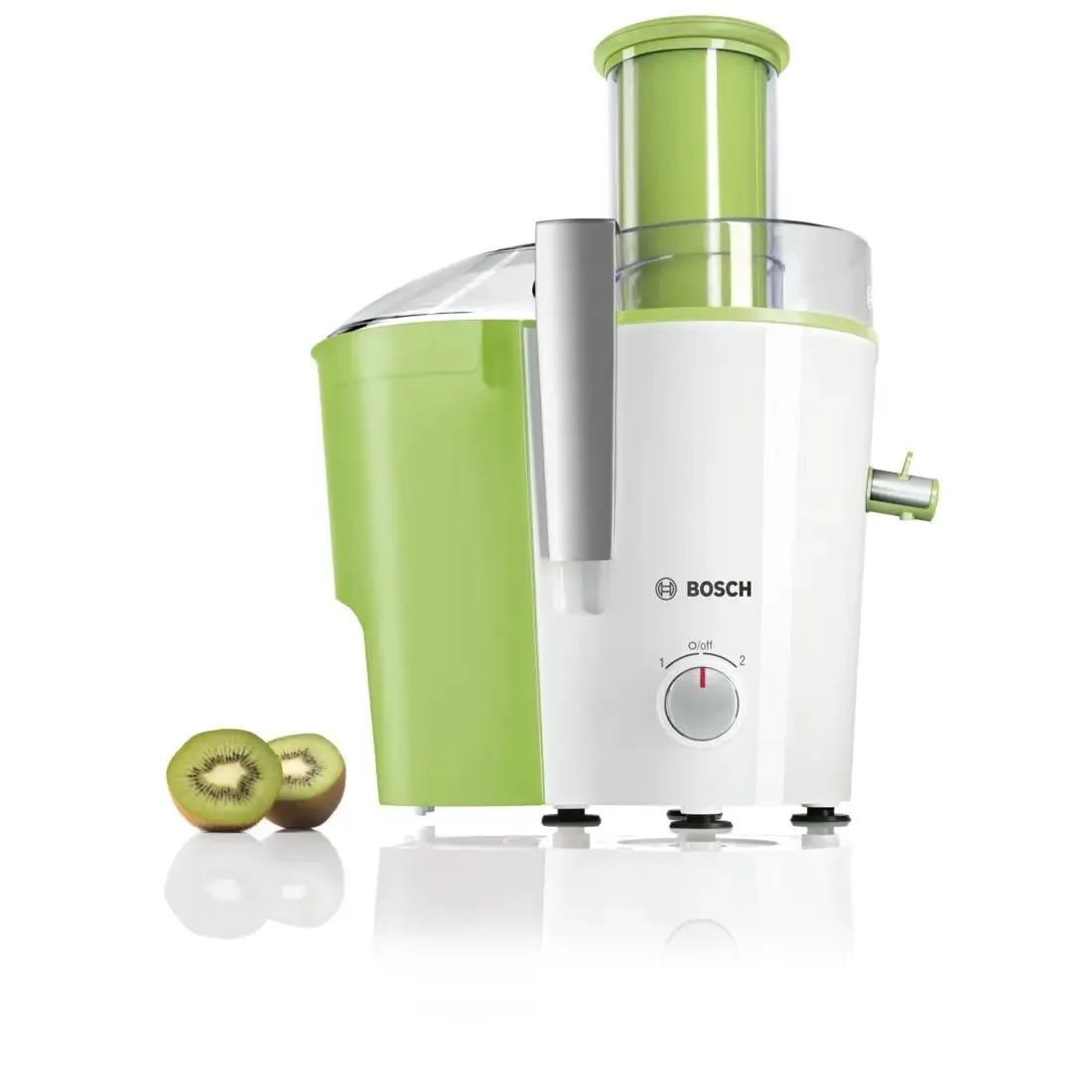 Центробежная соковыжималка Bosch MES25G0, белый/зеленый