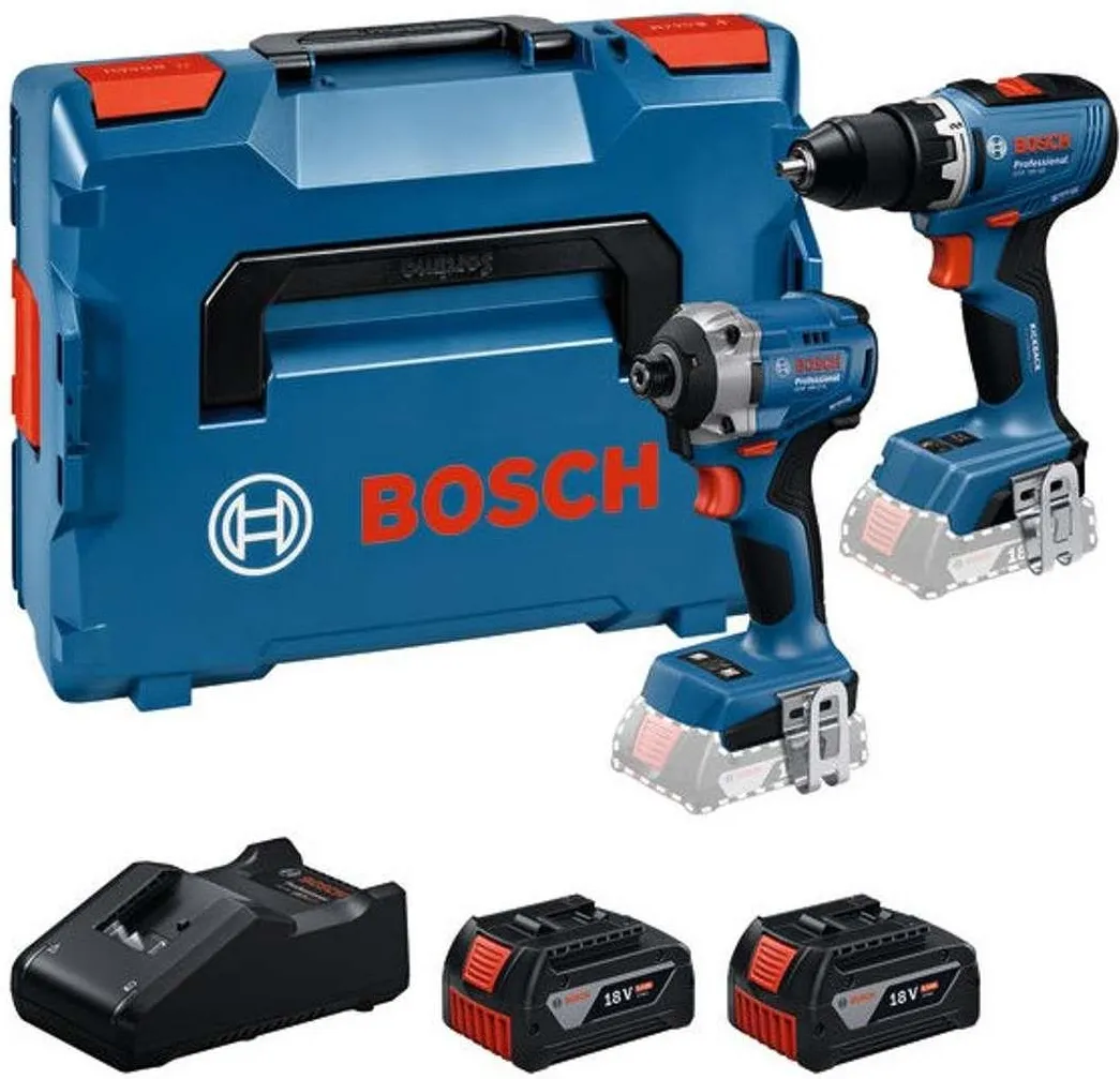 Набор дрель + ударный винтоверт Bosch GSR 18V-65 + GDR 18V-215 Professional 0615A50090
