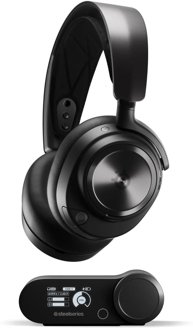 Игровые наушники SteelSeries Arctis Nova Pro Wireless (PC, PlayStation), черный
