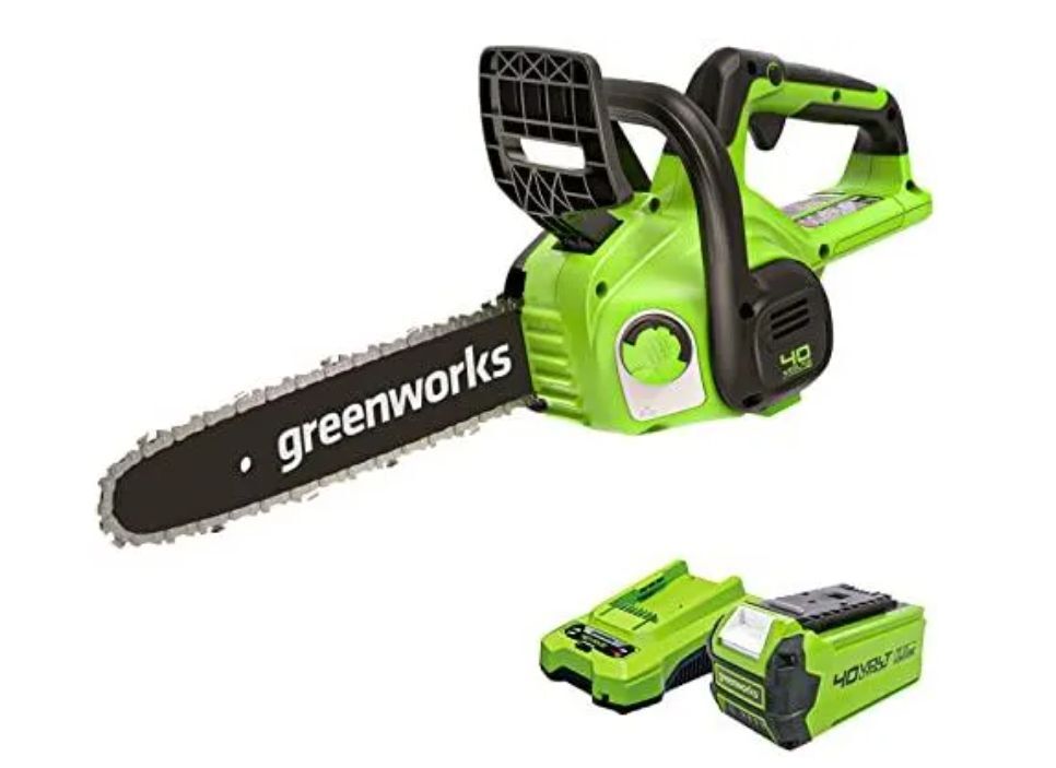 Пила аккумуляторная Greenworks G40CS30IIK2 с акб и зу
