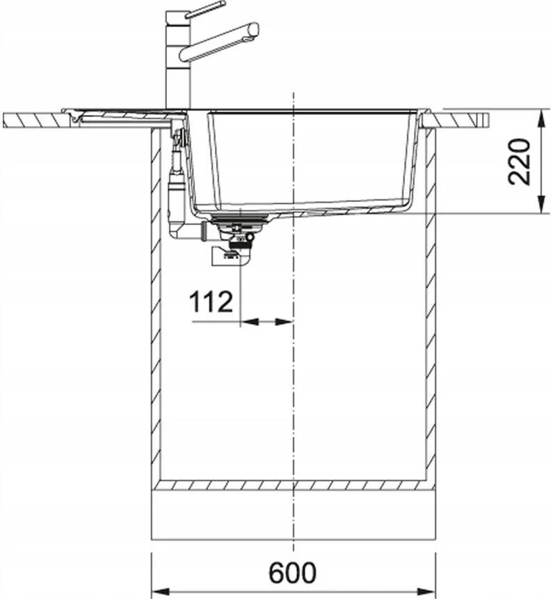 Кухонная раковина Franke UBG 611-78 X 114.0575.076, Каменный серый