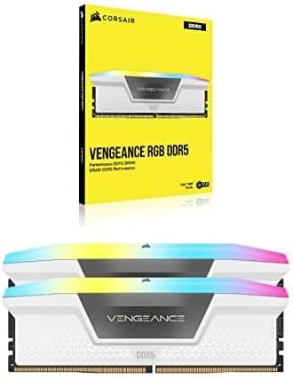 Оперативная память Corsair Vengeance RGB DDR5 32GB 6200MHz CL36 (CMH32GX5M2B6200C36W)