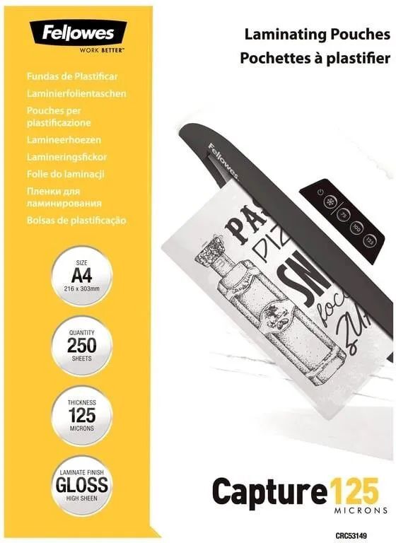 Пленка для ламинирования Fellowes 5314903 250 шт.