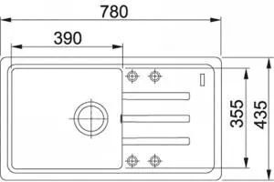 Кухонная раковина Franke Bliss BSG 611-78 114.0676.308, капучино