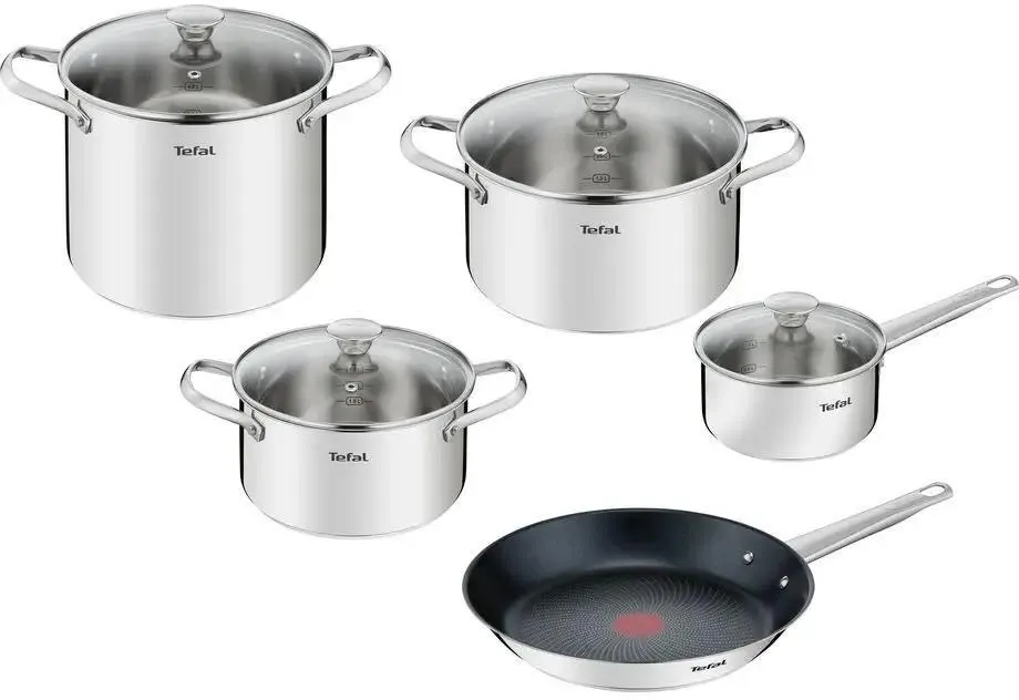 Набор посуды Tefal Cook Eat B922S955 9 предметов нержавеющая сталь