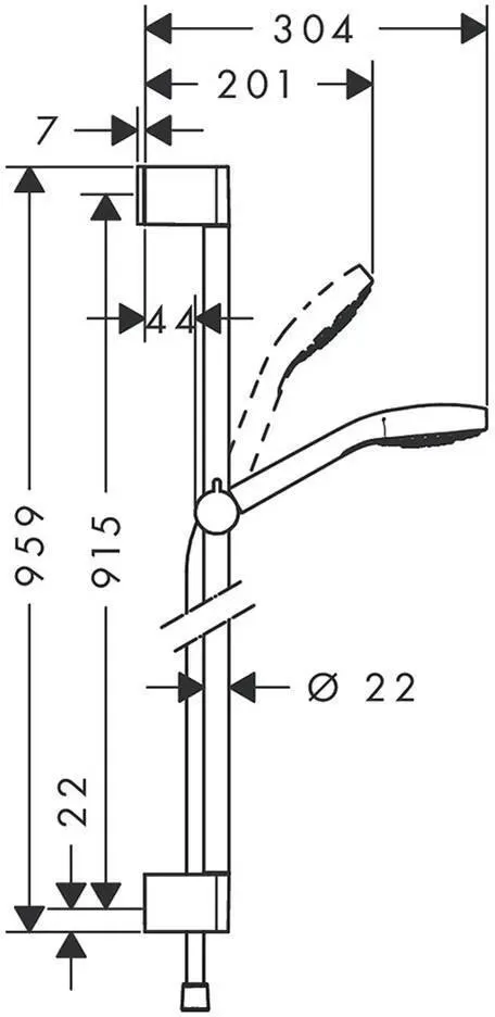 Душевой набор Hansgrohe Croma Select S 26572400