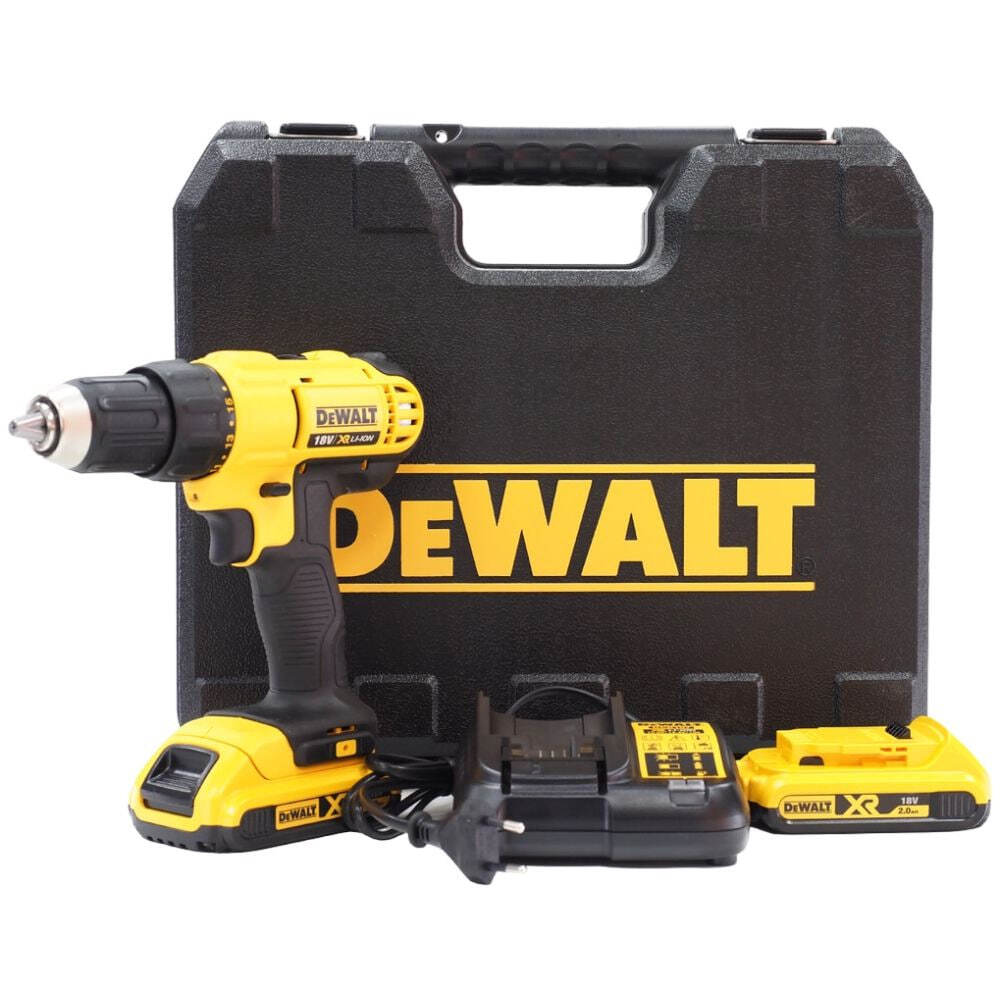 Аккумуляторный дрель-шуруповерт DeWalt (DCD771D2QW), с 2 АКБ 2 Ач и ЗУ, в кейсе