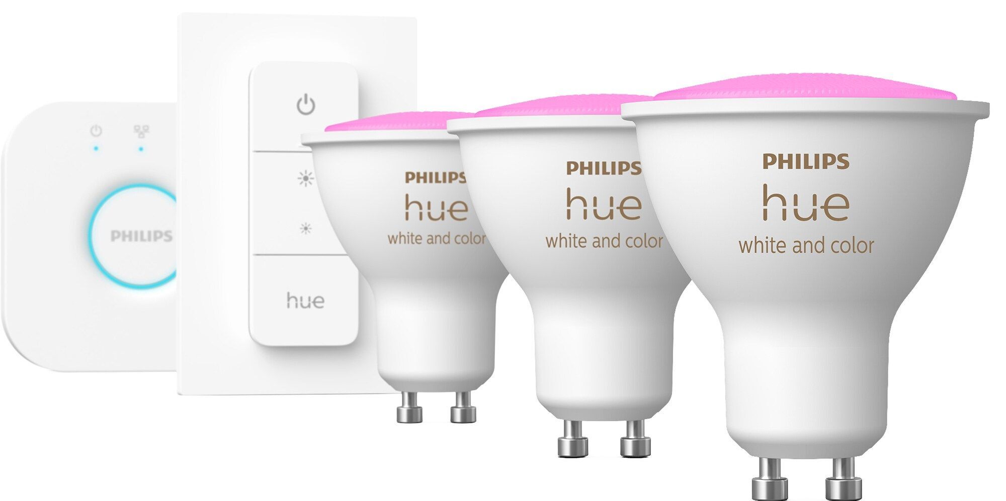 Комплект умных ламп Philips Hue White and Color Ambiance GU10 Starter Kit BT (929001953113)