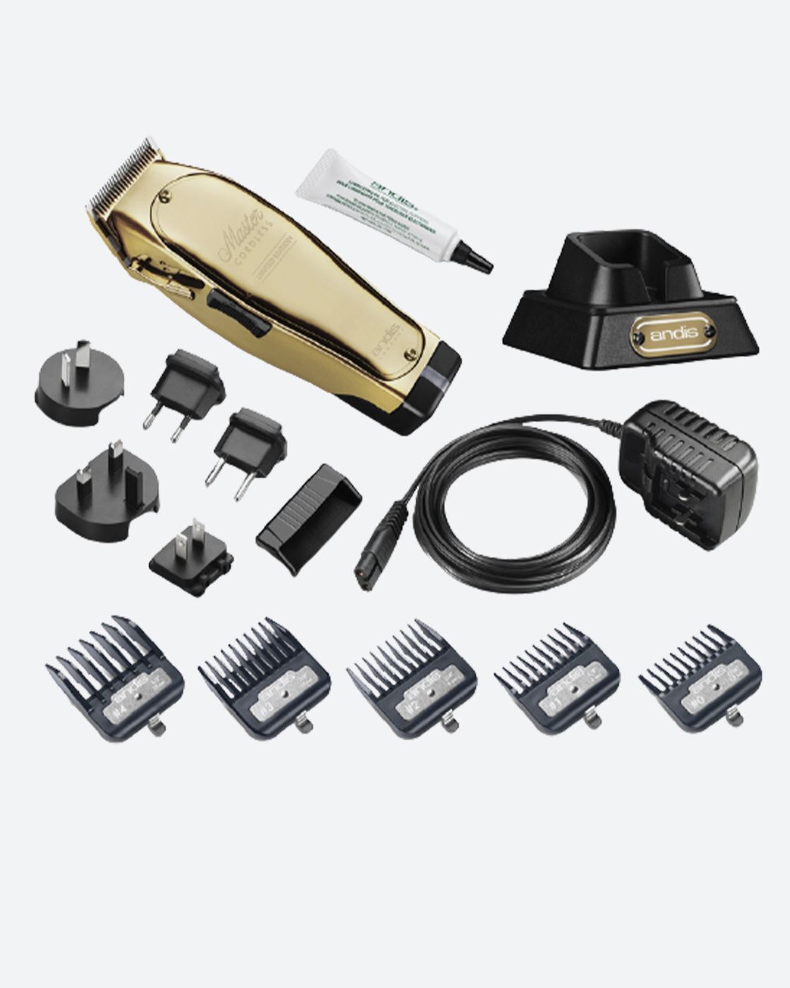 Аккумуляторно-сетевая машинка для стрижки Andis MLC Master Cordless Gold Limited Edition 12545