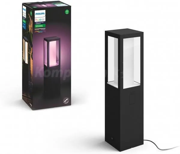 Уличный светильник-столб Philips Hue White and Color Ambiance Impress 1743430P7, черный