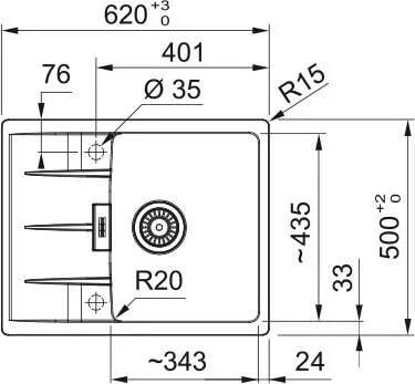 Кухонная раковина Franke Centro CNG 611-62 114.0687.314, бежевый