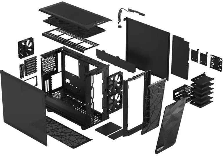 Корпус компьютерный Fractal Design Meshify 2 Compact Black TG Dark Tint (FD-CMES2-C02)