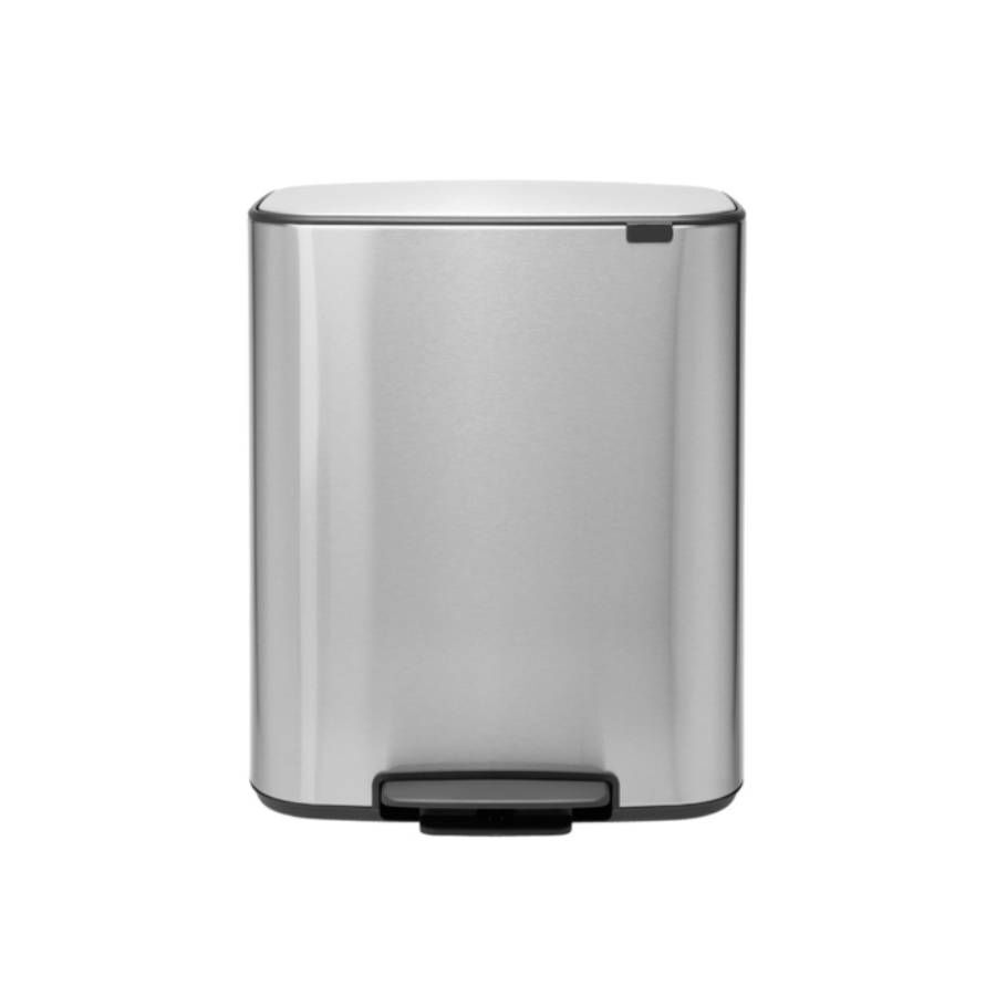 Мусорный бак Bo с педалью (2 x 30 л), Стальной матовый (FPP) Brabantia