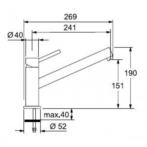 Кухонный кран Franke FG 3600.031 115.0043.631, хром