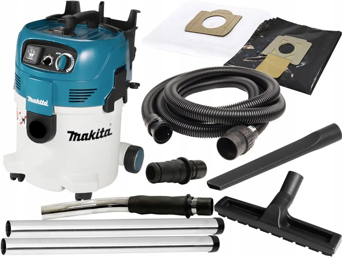 Пылесос строительный Makita VC3012L, синий