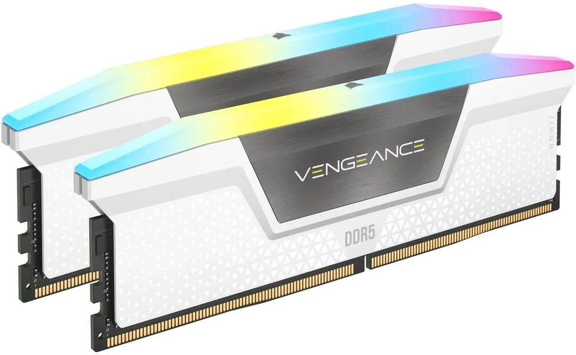 Оперативная память Corsair Vengeance RGB DDR5 32GB 6400MHz C36 DC (32GBCMH32GX5M2B6400C36W)