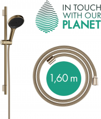 Душевой гарнитур Hansgrohe Rainfinity 130 3jet EcoSmart S брашированная бронза 28746140