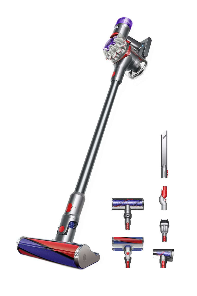 Вертикальный пылесос Dyson V8 Absolute Silver Nickel 6 насадок