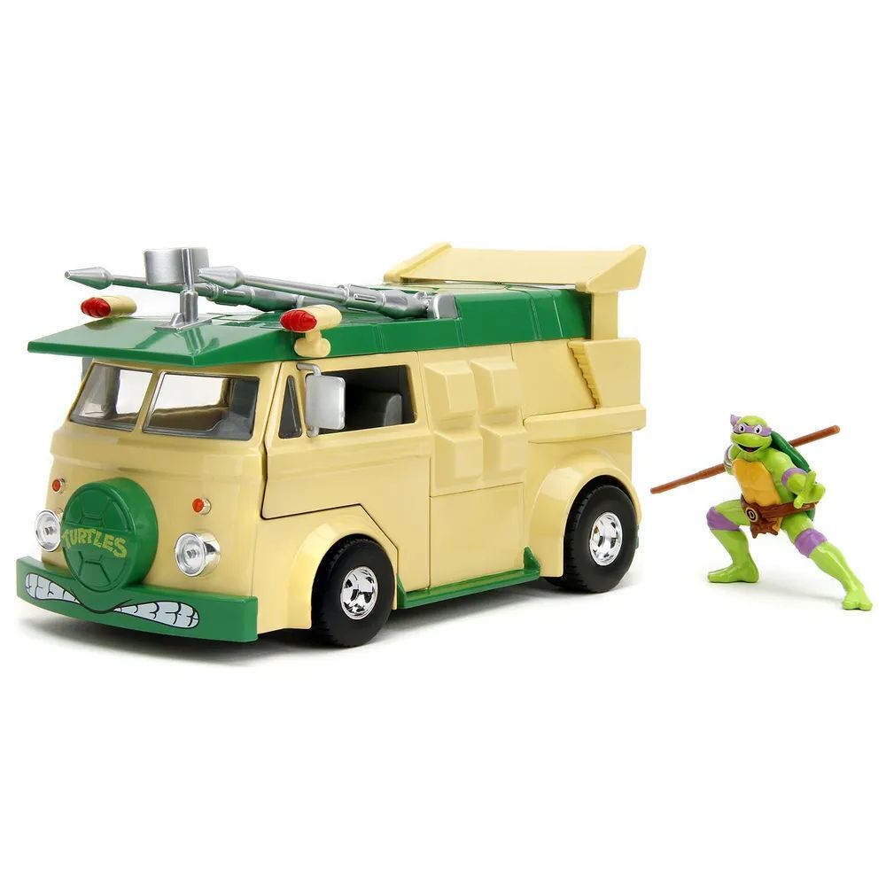 Комплект Jada Toys Teenage Mutant Ninja Turtles - Hollywood Rides - Donatello & Party Wagon (7 см, 1:24) 34529