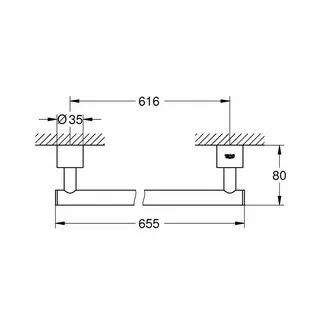 Вешалка для полотенец Grohe Wieszak Atrio 40309003