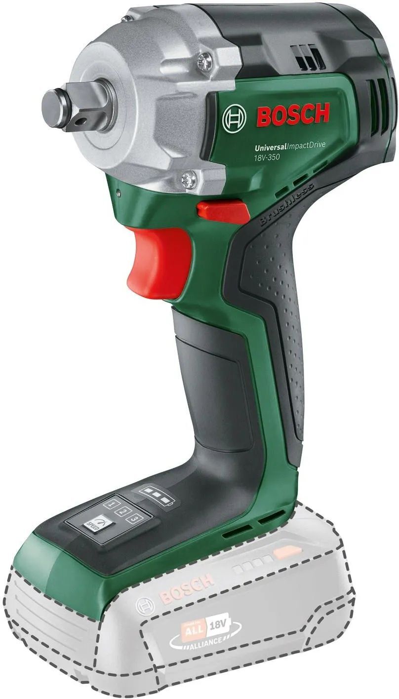Аккумуляторный ударный гайковёрт Bosch UniversalImpactDrive 18V-350 (0603980304)