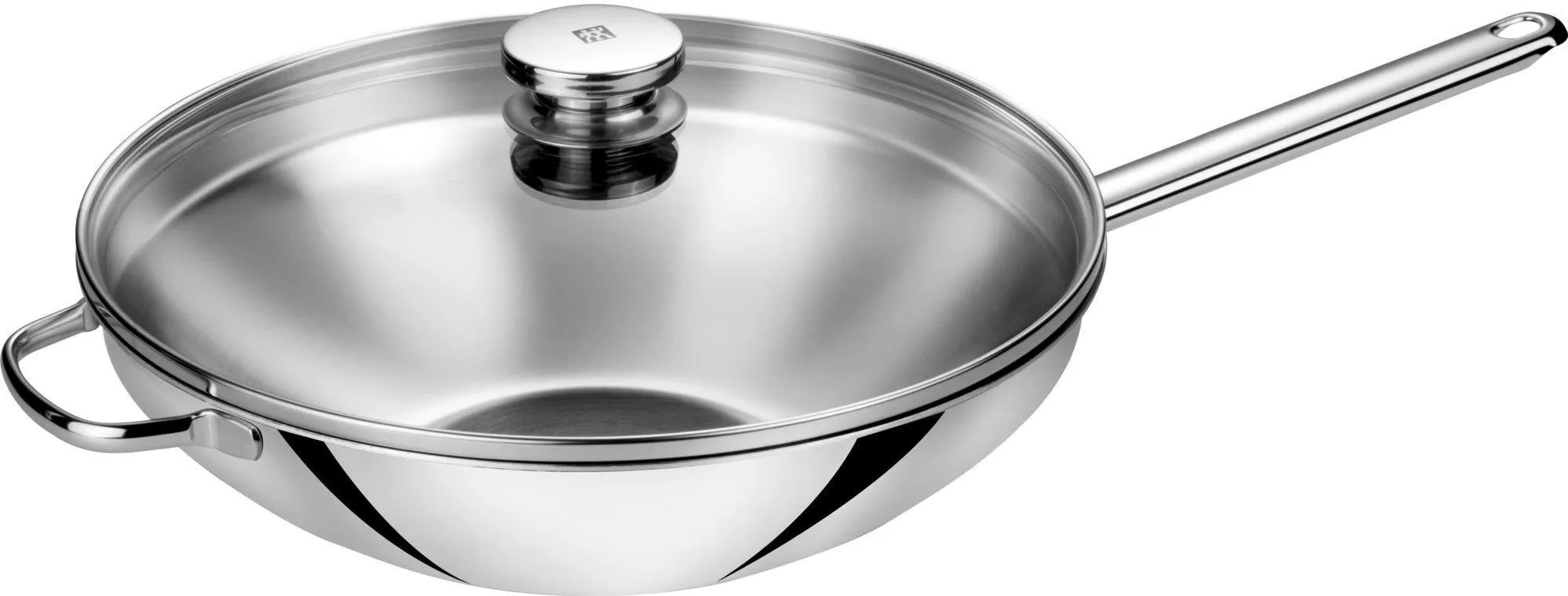 Стальной вок с крышкой 32см Zwilling Plus 409980320