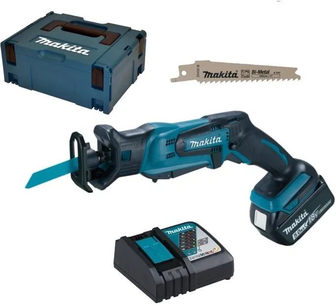 Пила сабельная Makita DJR183RTE 18V LXT с АКБ 2x5,0 Ah и ЗУ