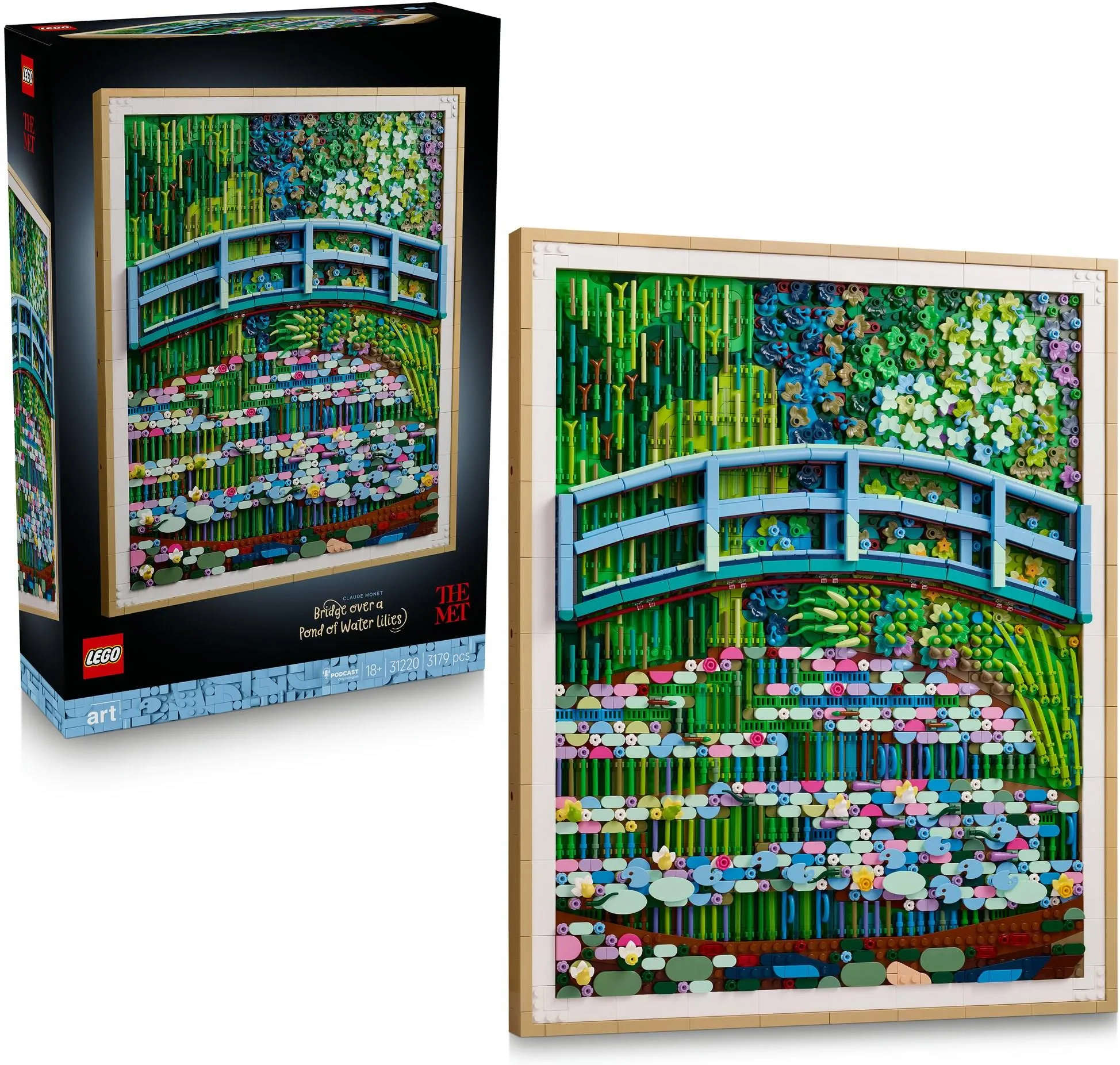 LEGO Art 31220 Клод Моне — Мост над прудом с кувшинками