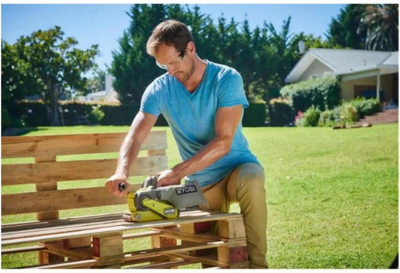 Аккумуляторная ленточная шлифовальная машина RYOBI R18BS-0 без АКБ и ЗУ