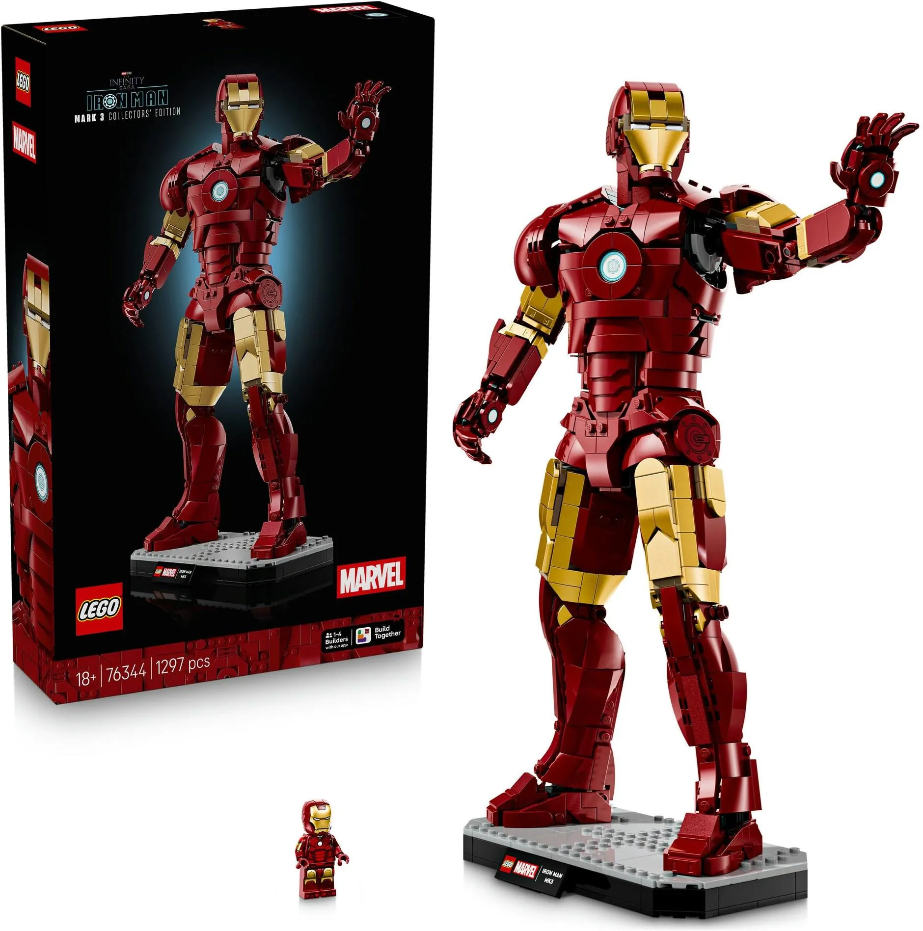 Конструктор LEGO Marvel 76344 Железный человек Марк 3 — коллекционное издание