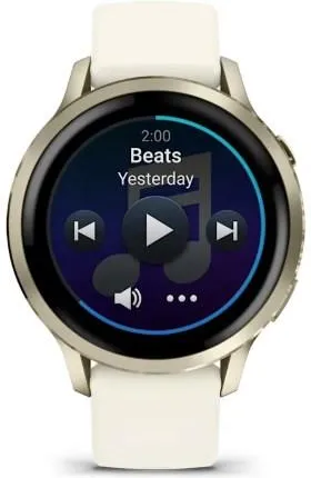 Смарт-часы Garmin Venu 4 41mm Lunar gold с силиконовым ремешком