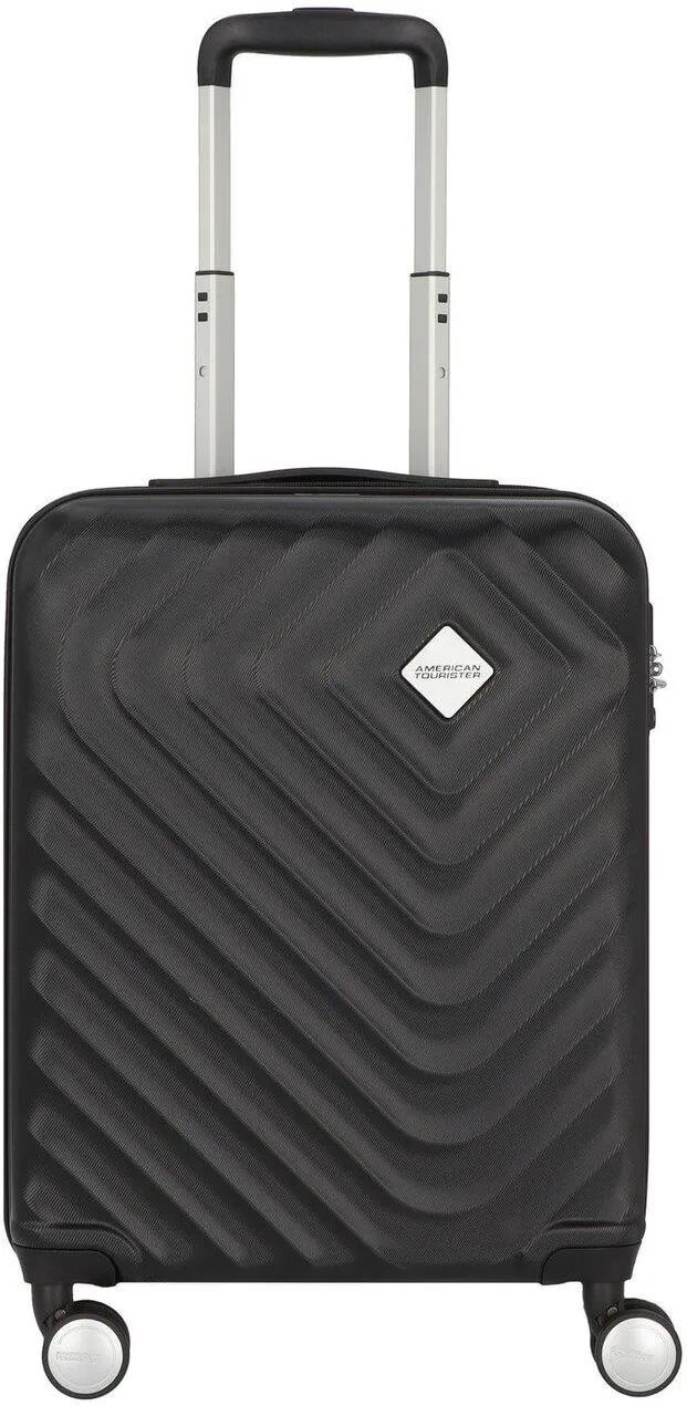 American Tourister Чемодан для ручной клади, чёрный, пластиковый