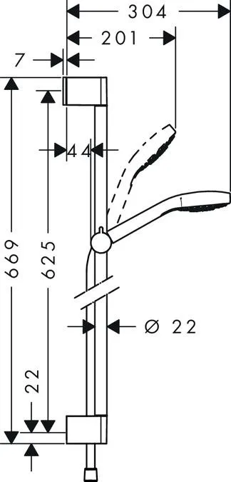 Душевой набор Hansgrohe Croma Select S 26564400