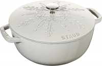 Чугунная кастрюля Staub Snowflake La Cocotte 3,6 л, белая 405065480
