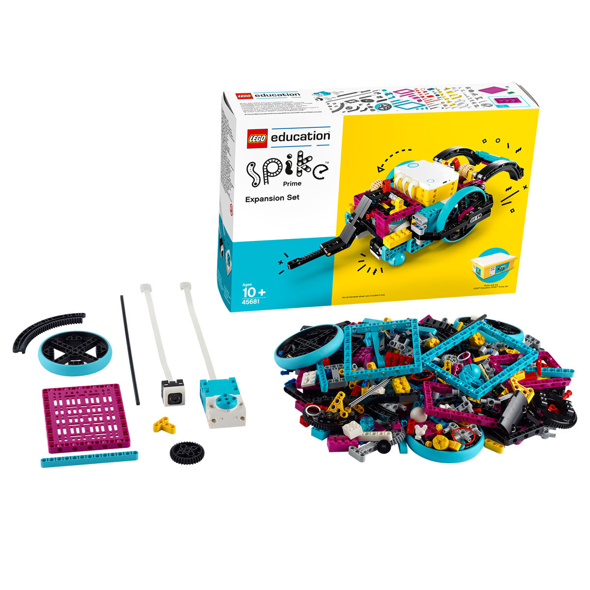 Конструктор LEGO Education 45681 SPIKE Prime — расширенный комплект с платой