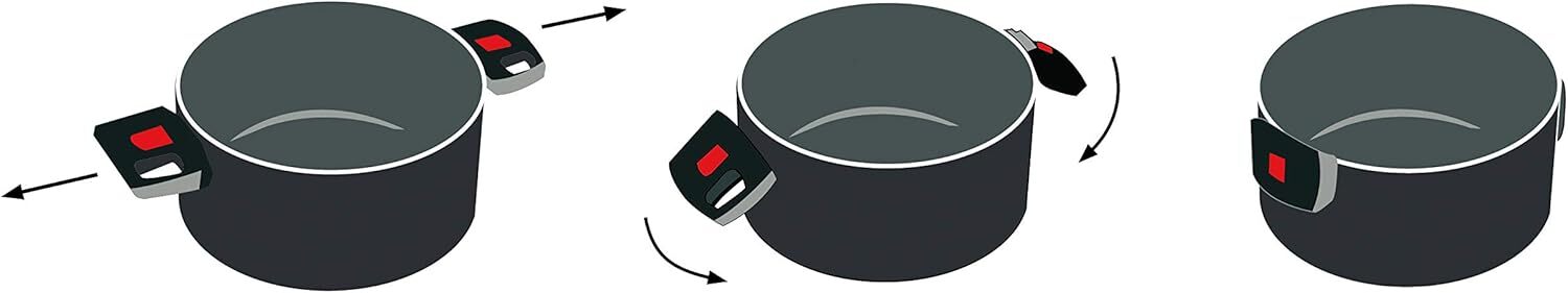 Набор кастрюль Ballarini Click & Cook 16/20/24 см (75001-606-0)